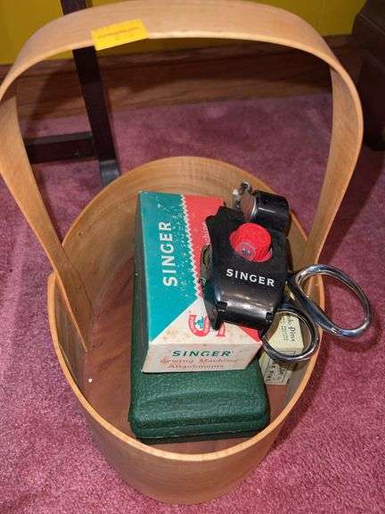 Sewing Stand with Contents, Sewing Box with Contents, Sewing Supplies
