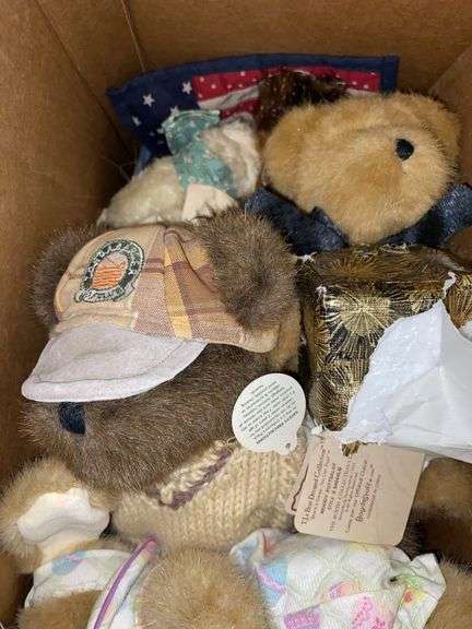 Box of Boyds Bears Collection