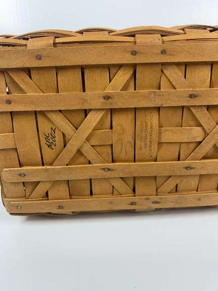 2002 Longaberger Traditions Christmas Basket, Longaberger Small Basket, Longaberger Blue Ribbon All