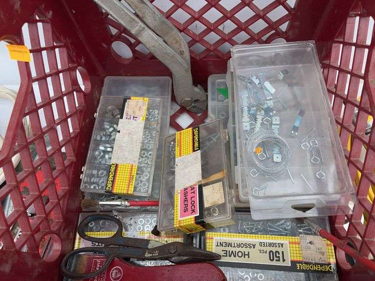 Crate with Variety of Tools