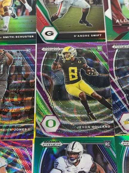 Assortment of College Football Trading Cards