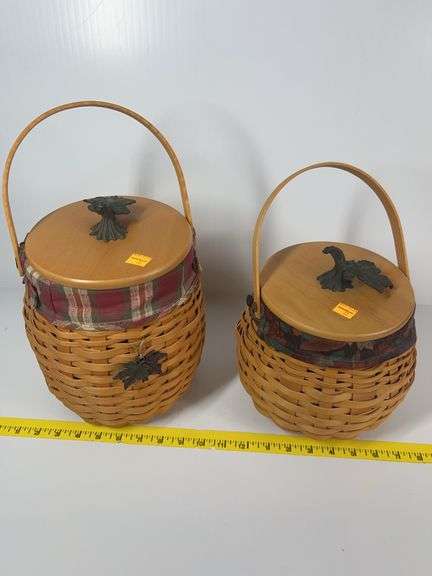 2 Longaberger Fall Fields Baskets