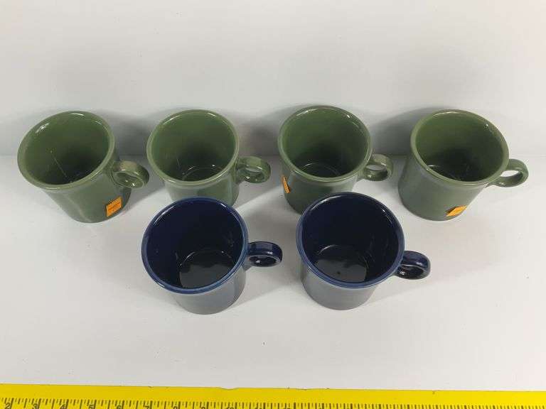 (6) Fiesta Ware Coffee Mugs