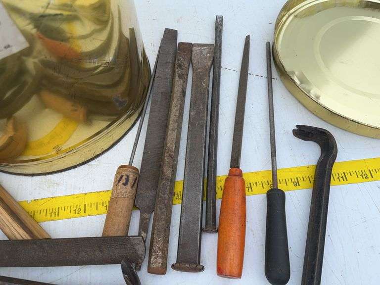 Bucket with Files and Chisels