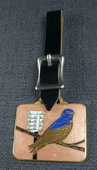 Purple Martin, M.E. Hershberger 1977, Watch Fob