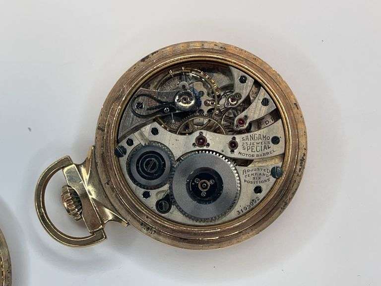 Illinois Sangamo Special Motor Barrel 23 Jewel Railroad Model Pocket Watch