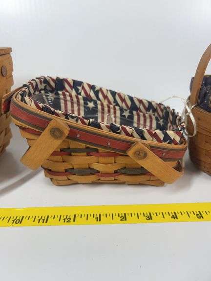 1492-1992 Longaberger Discovery Basket, Longaberger Horizon of Hope Basket, Longaberger All American