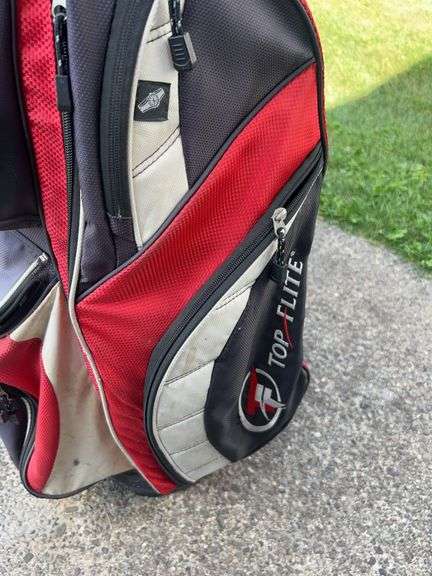 Top Flight Golf Bag and Clubs