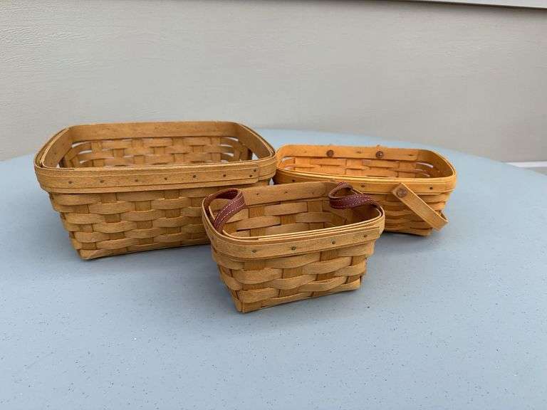 (3) Longaberger Baskets