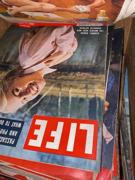 Box of Vintage Time Life Magazines