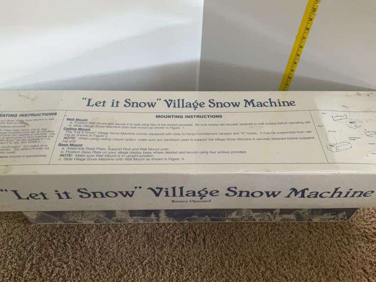 2 Battery Operated Snow Machines