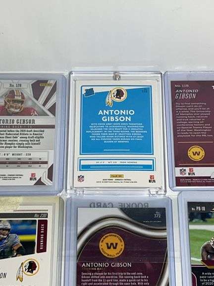 (7) Antonio Gibson Trading Cards