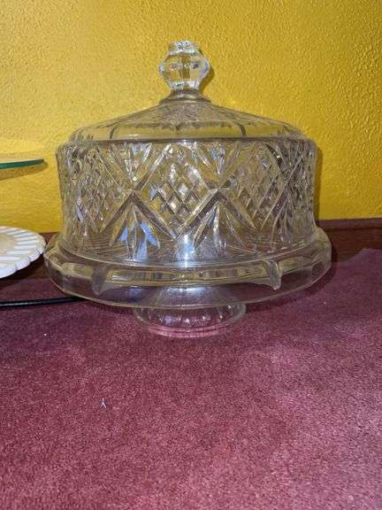 (4) Glass Cake Stands/Platters