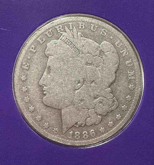 Lot of Two (2) Morgan Silver Dollars with Commemorative Cards & Stamps
