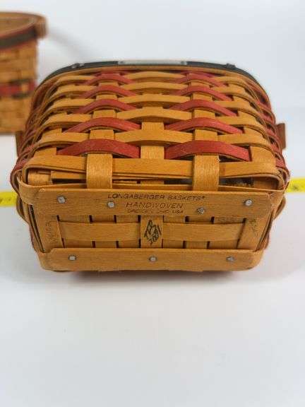 Longaberger Inaugural Basket, Wall Hanging Basket, Dresden Basket, Herb Baskets