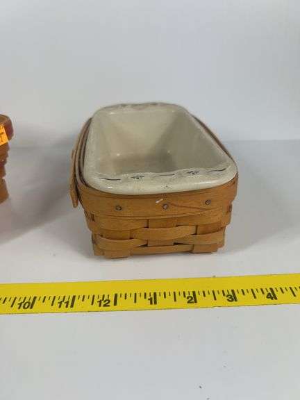 Longaberger All American Pie Basket, Longaberger Little Star Basket, Longaberger Heritage Green Smal