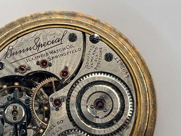 Illinois Bunn Special 23 Jewel Pocket Watch