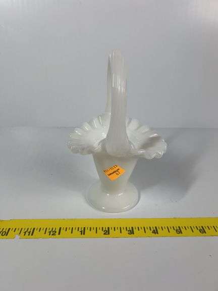 Fenton Milk Glass Basket