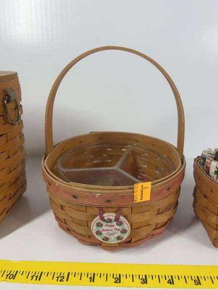 1995 Longaberger Hope Basket, 1998 Longaberger Mother’s Day Basket, Longaberger Latching Basket