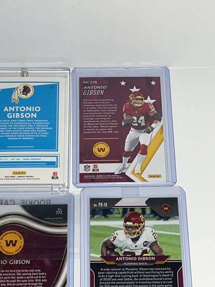 (7) Antonio Gibson Trading Cards