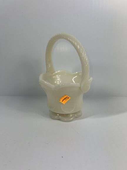 Fenton Milk Glass Basket