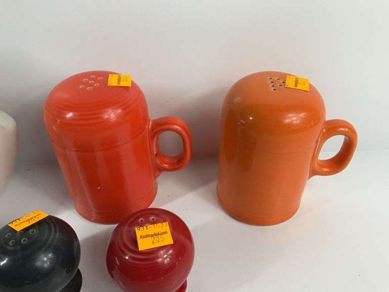 Fiesta Ware Salt and Pepper Shakers, Fiesta Ware Pitcher