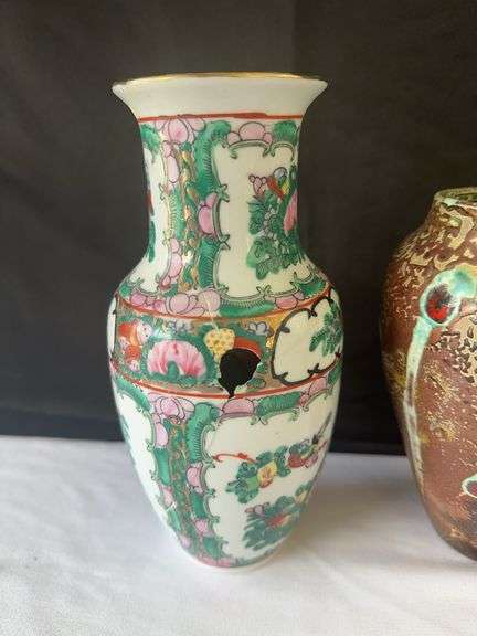 (2) Vases, (12) Napkin Rings, Waterford Crystal Clock, Leather Leaf, and other misc.