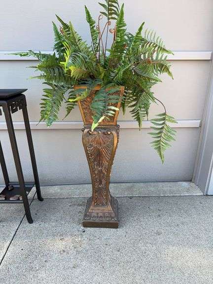 Planter (37” H) and a Plant Stand