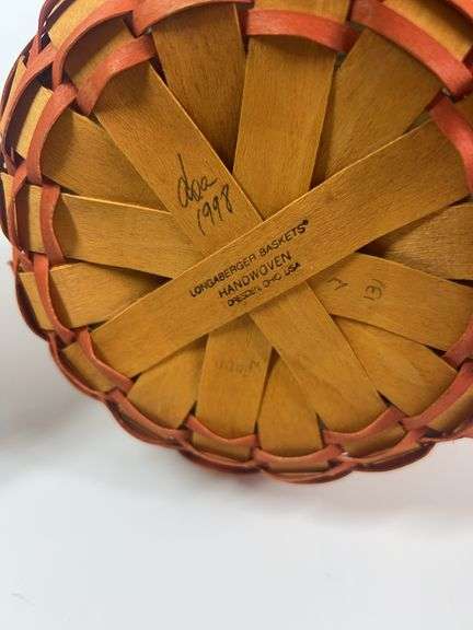 Longaberger Inaugural Basket, Wall Hanging Basket, Dresden Basket, Herb Baskets