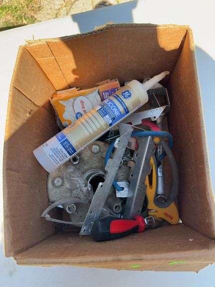 Box of misc silicone joist hanger and more