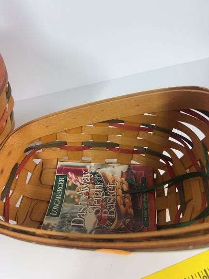 Longaberger Hope Basket, Sleigh Basket, Harvest Basket, Collectors Club Basket