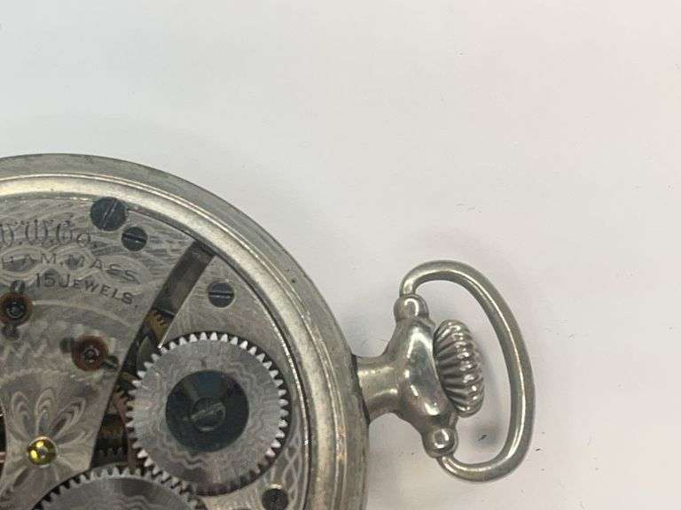 A.W.W. Co. Waltham 15 Jewel Pocket Watch