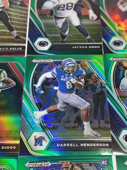Assortment of College Football Trading Cards