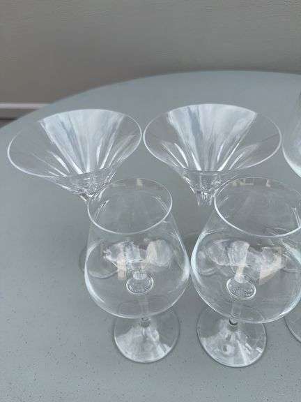 (12) Stemware and Martini Glasses