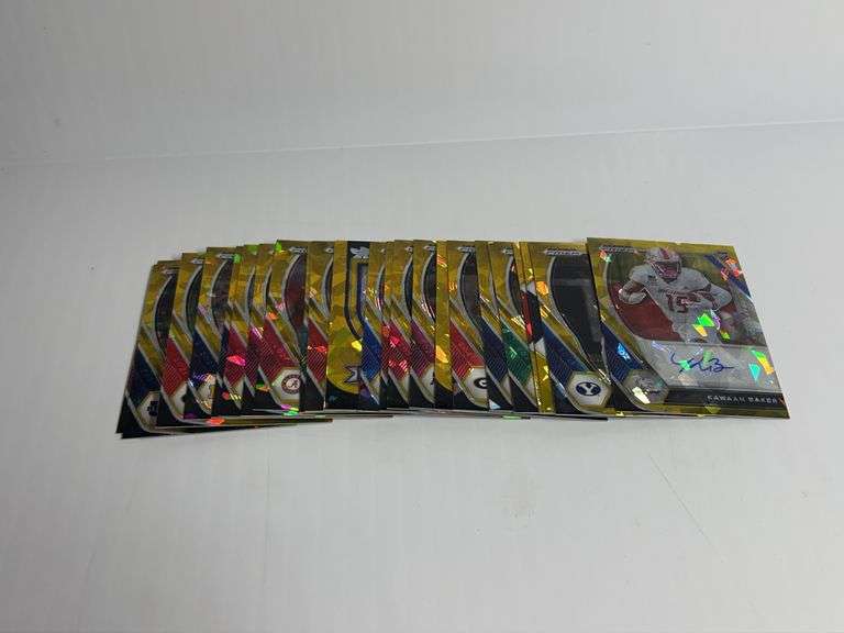 Assortment of Prizm Football Trading Cards