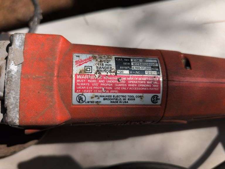 Craftsman 7" circular saw and jig saw and Milwaukee sander/grinder