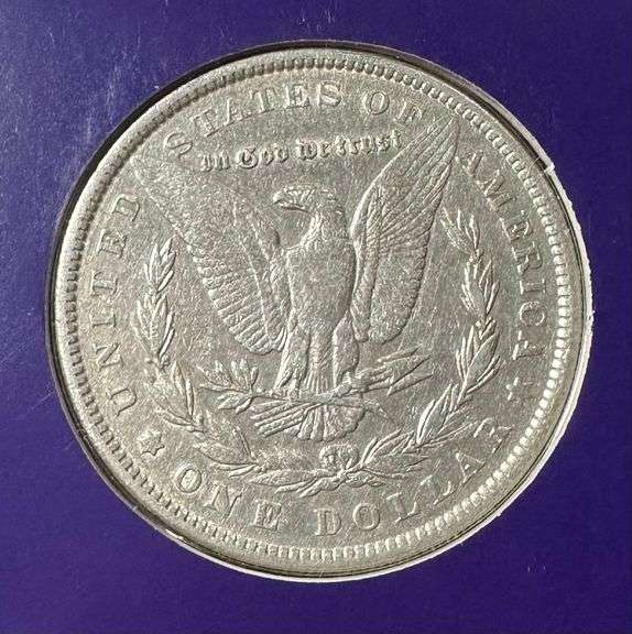 Lot of Two (2) Morgan Silver Dollars with Commemorative Cards & Stamps