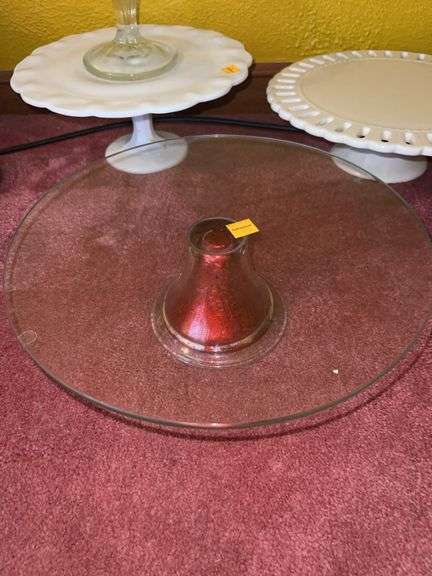(4) Glass Cake Stands/Platters