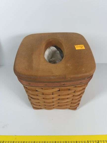Longaberger Tissue Basket, Purse, Tulip Basket