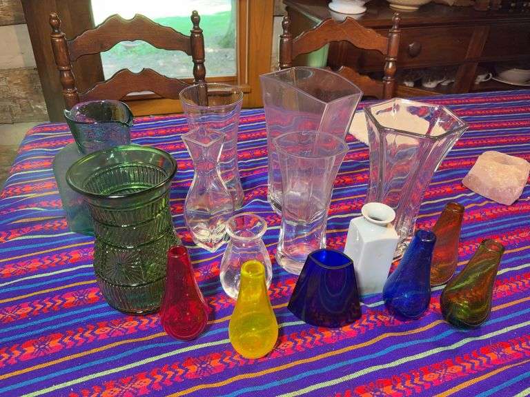 (15) glass vases