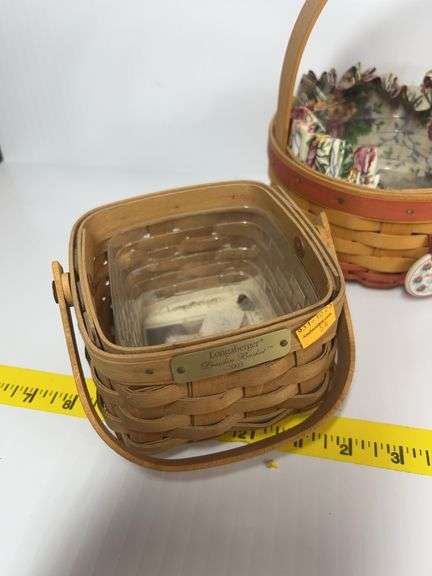 Longaberger Inaugural Basket, Wall Hanging Basket, Dresden Basket, Herb Baskets