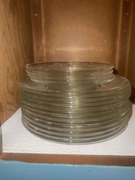 Assortment of Clear Glass Plates