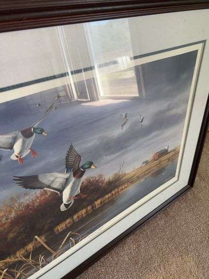 “Northern Flight” by Robert Hautman Duck Framed Artwork