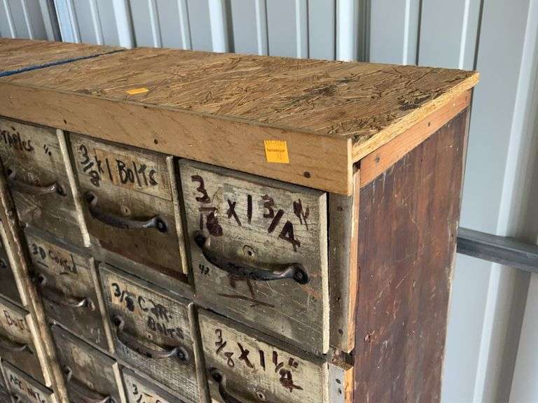 Wooden Storage Bin with Hardware