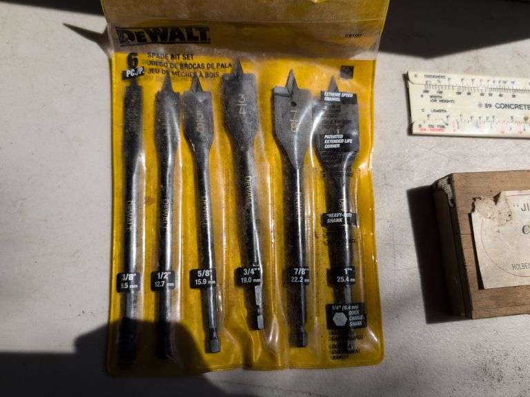 Assortment of drill bits - winged and more