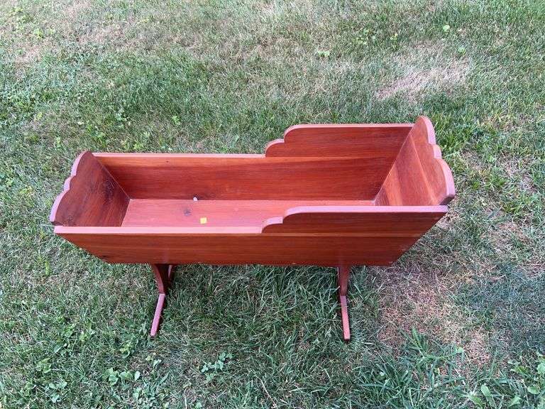 Wooden Rocking Baby Cradle