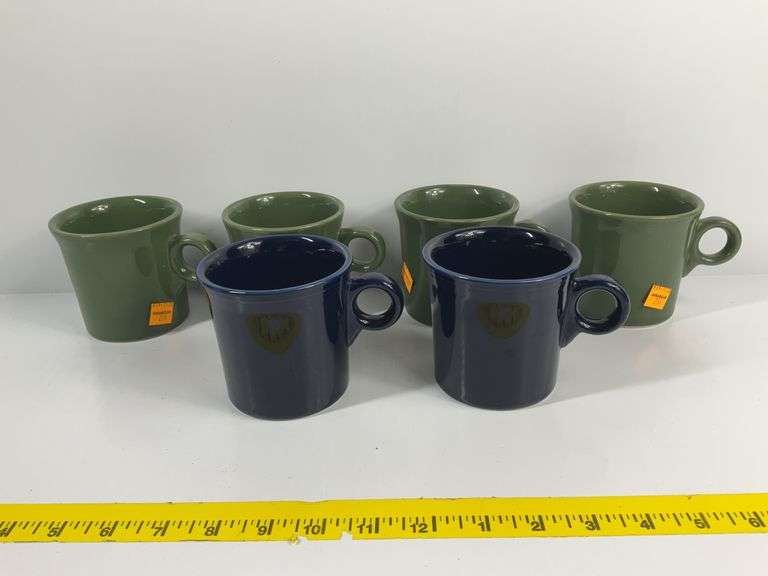 (6) Fiesta Ware Coffee Mugs