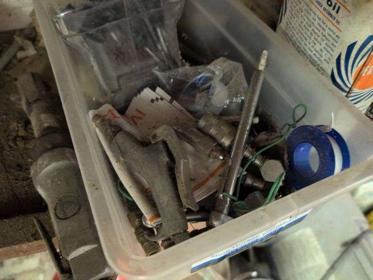 Grease, air gun, air hose, and other items