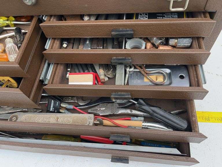 Toolbox with Variety of Tools