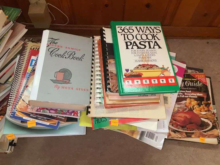 Assortment of Cookbooks, Magazines, and Recipe Books